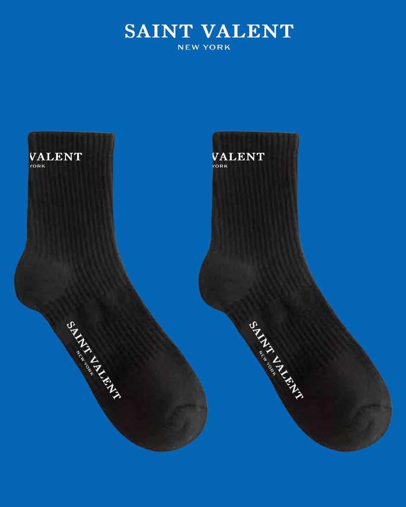 St. Valent Black Socks