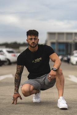 SAINT VALENT'S - Icon Black & Gold Tee - SAINT VALENT®