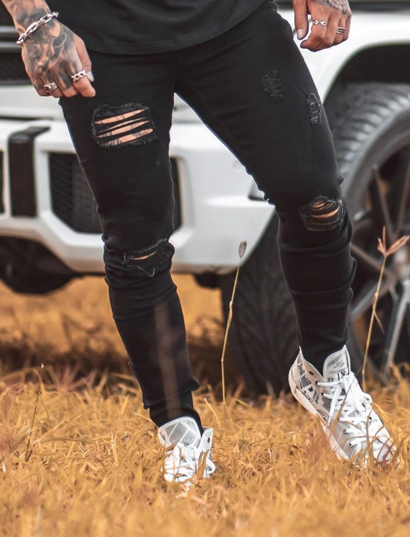 SAINT VALENT'S - Boundless Ripped Midnight Jeans - SAINT VALENT®